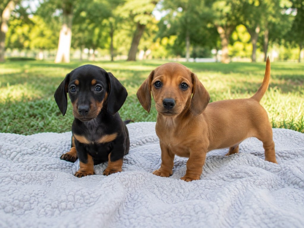 Cucciolo di Bassotto pronto per il viaggio