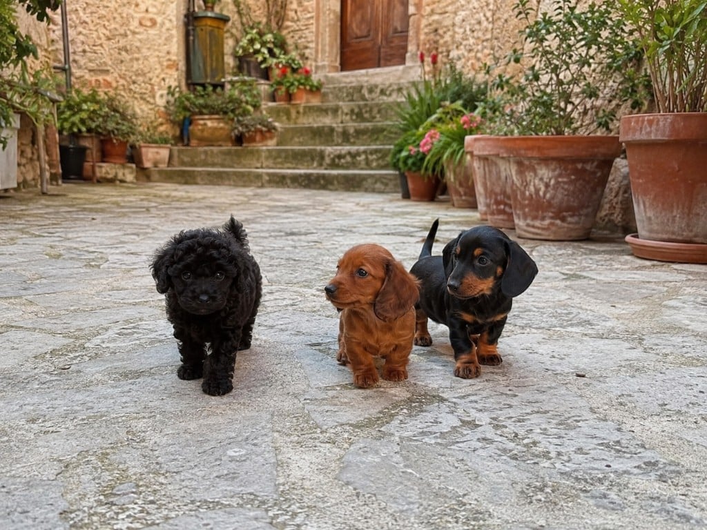 Cucciolo di Bassotto con i documenti